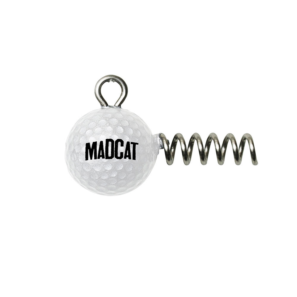 Tête plombée silure madcat golf ball screw-in jighead (x2)
