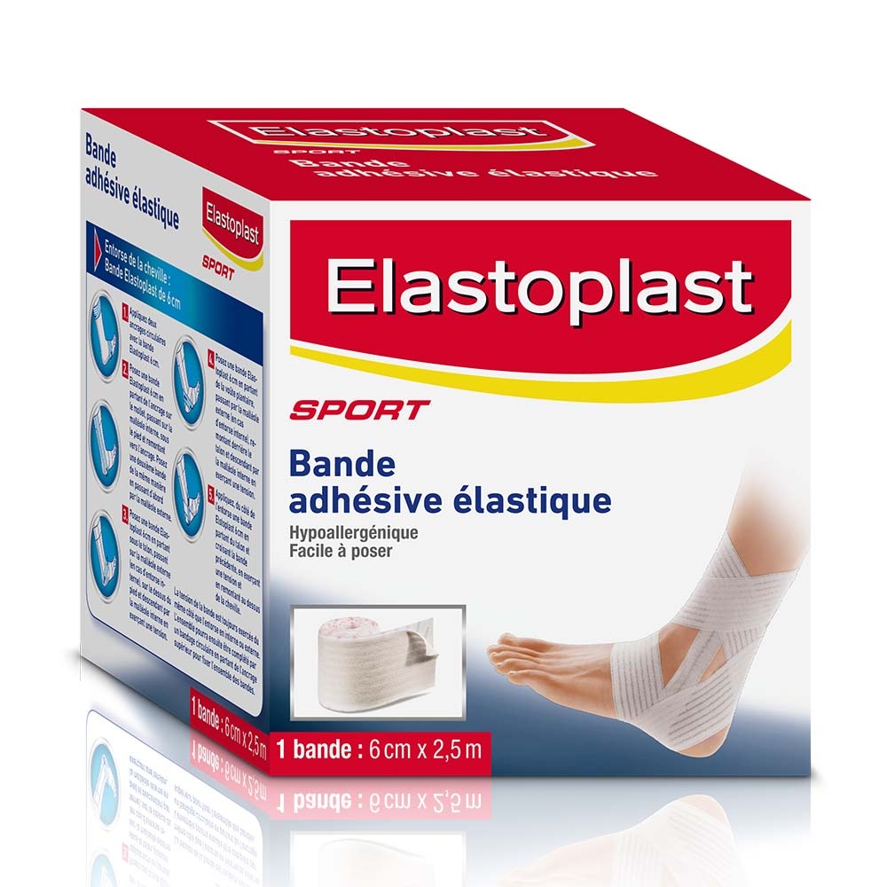 elastoplast Elastoplast Bande Adhésive Elastique - 6cm Bandes Adhésives