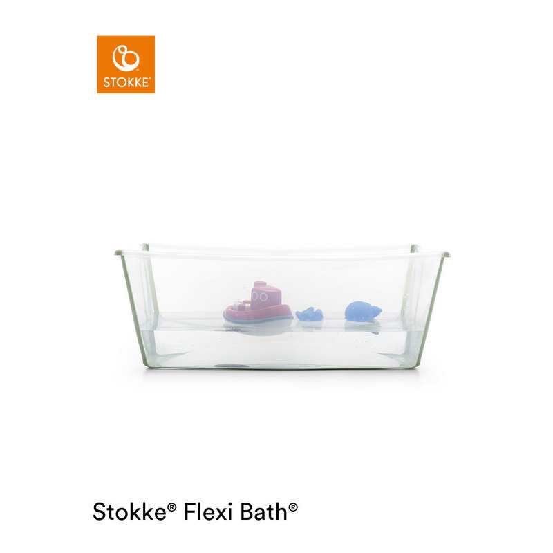 Baignoire pliable flexibath transparente verte Stokke