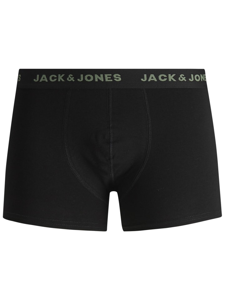 Jack & Jones 7er Pack Boxershorts Basic Trunks Unterhosen JACBASIC in Schwarz-3 günstig kaufen