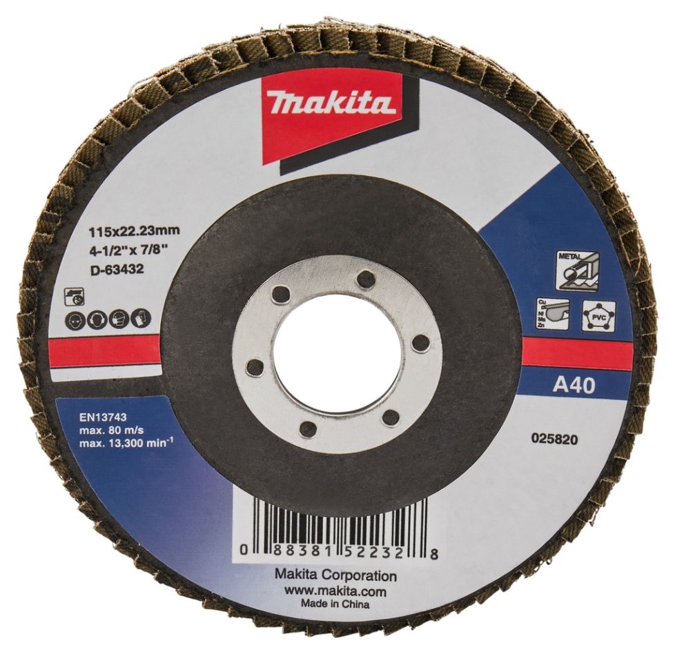 Makita Tilbehør D-63432 Lamskive 115mm A40