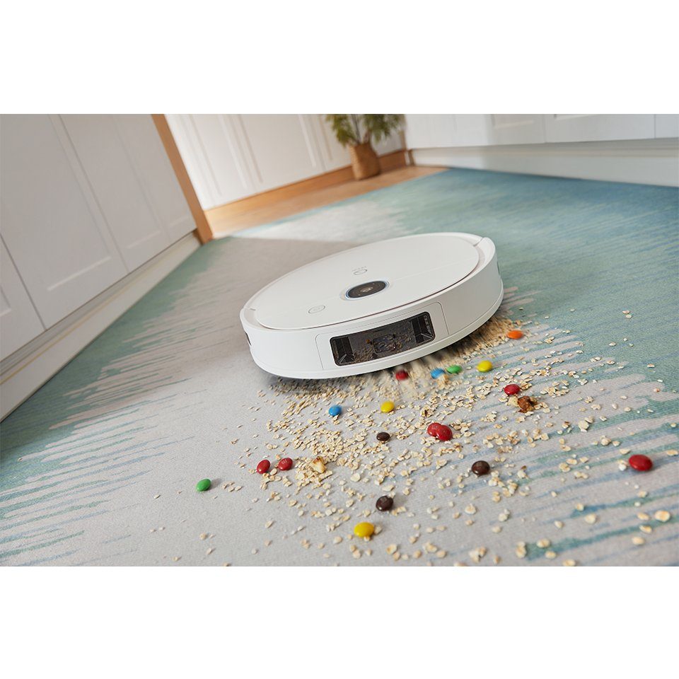 YEEDI Nass-Trocken-Saugroboter aus ECOVACS, Vac 2 Pro, 2-in-1 Saug und Wisch, 240 min Laufzeit, 40 W, beutellos, App-/Sprachsteuerung, 3D Hinderniserkennung, Oszillation-Wischfunktion