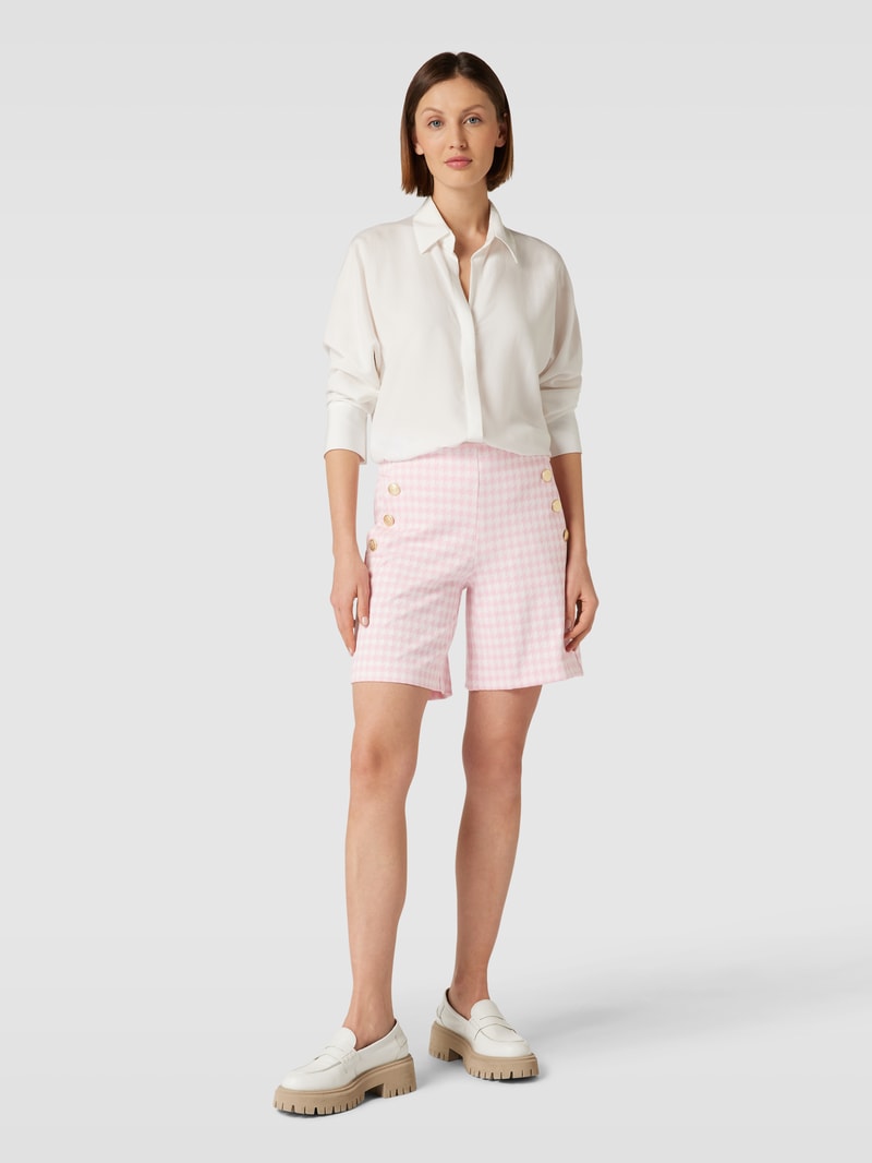 Bermudas mit Karomuster Modell 'BRADY' in rosa