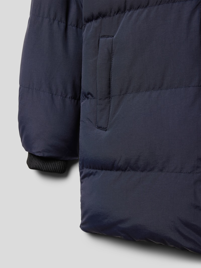 Steppjacke mit Kapuze Modell 'Siena' in marineblau