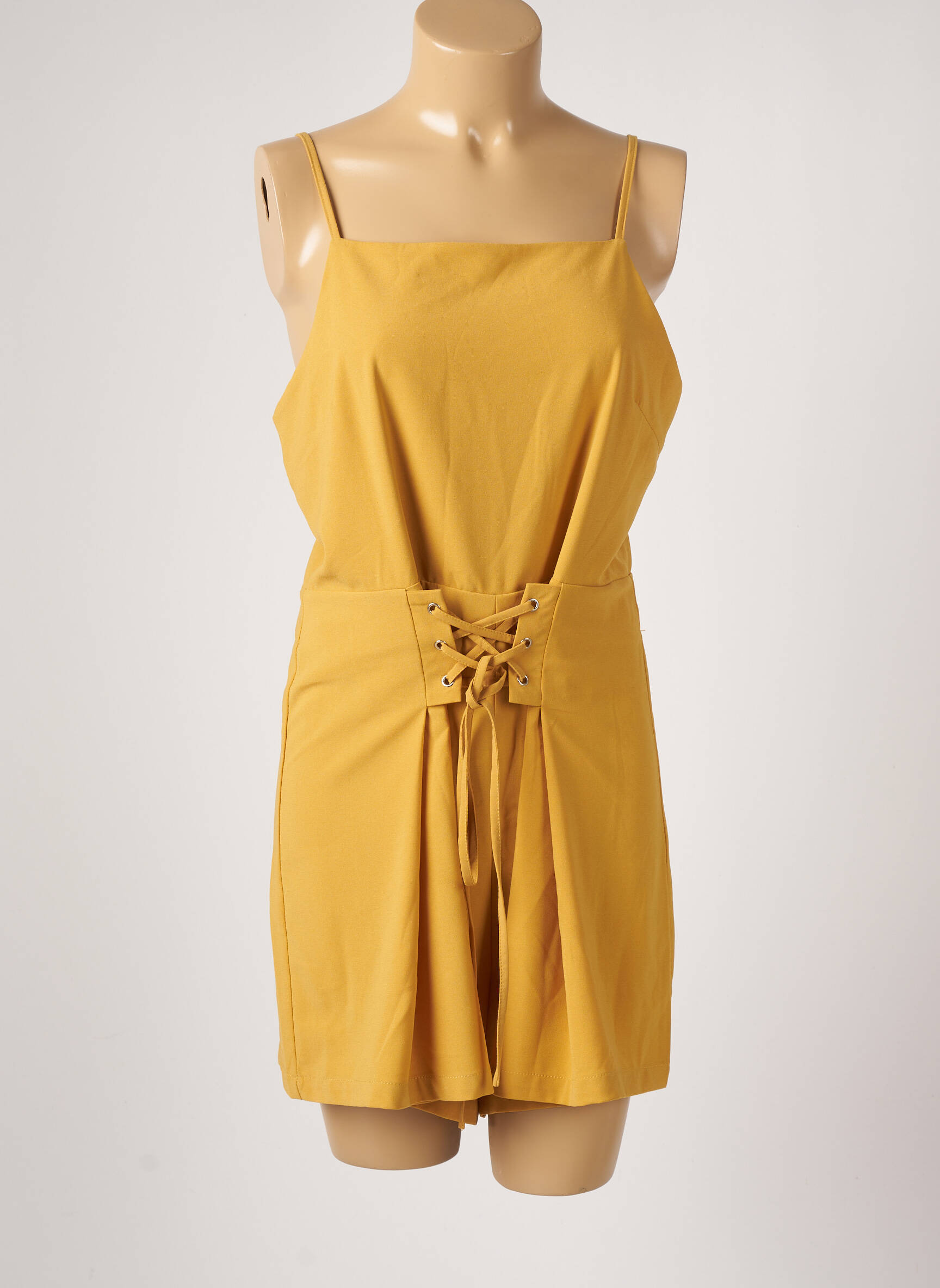 Molly Bracken Combi Shorts Femme couleur jaune