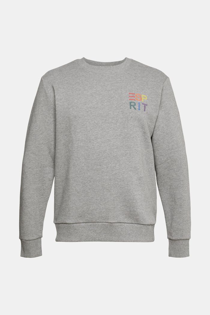 Sweatshirt mit bunter Logo-Stickerei