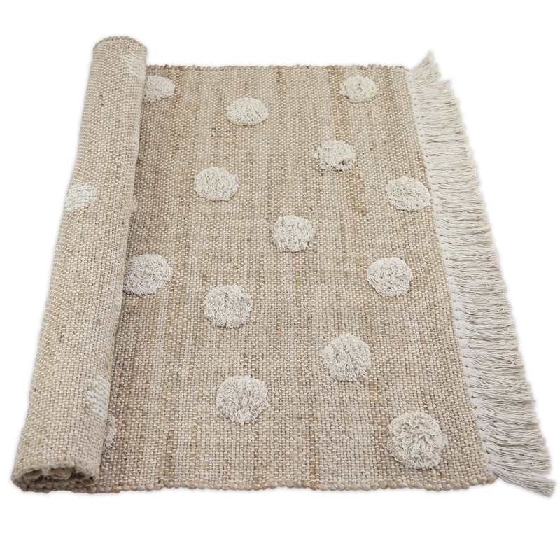 Tapis jute & coton 100x150cm NOP
