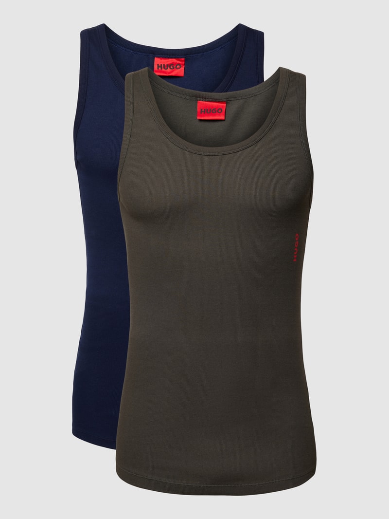 Tanktop im 2er-Pack in mittelgrau