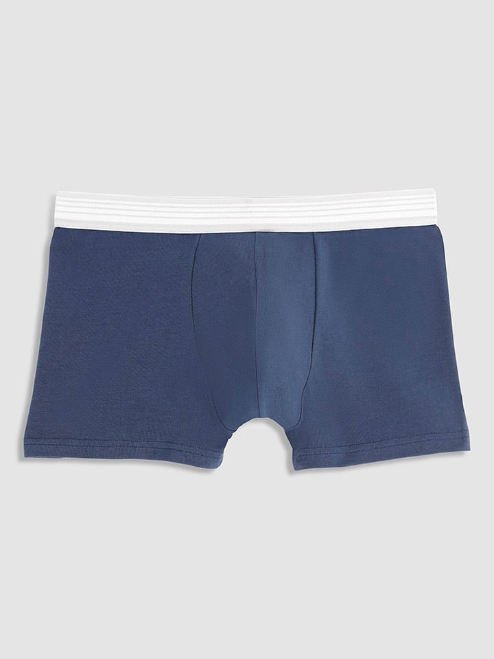 COTONELLA 2er-Set: Boxershorts in Grau/ Dunkelblau günstig kaufen