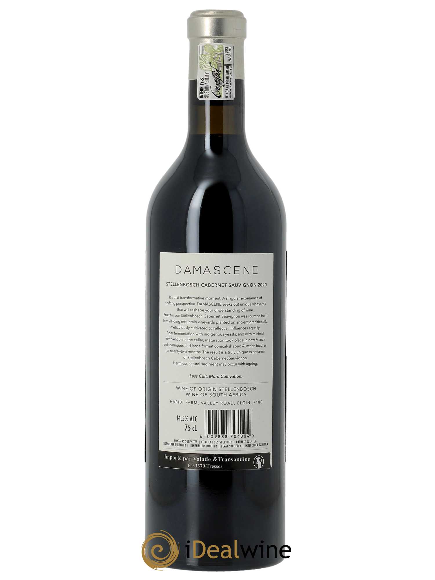 Stellenbosch Damascene Cabernet Sauvignon  2020 - Lot de 1 Bouteille
