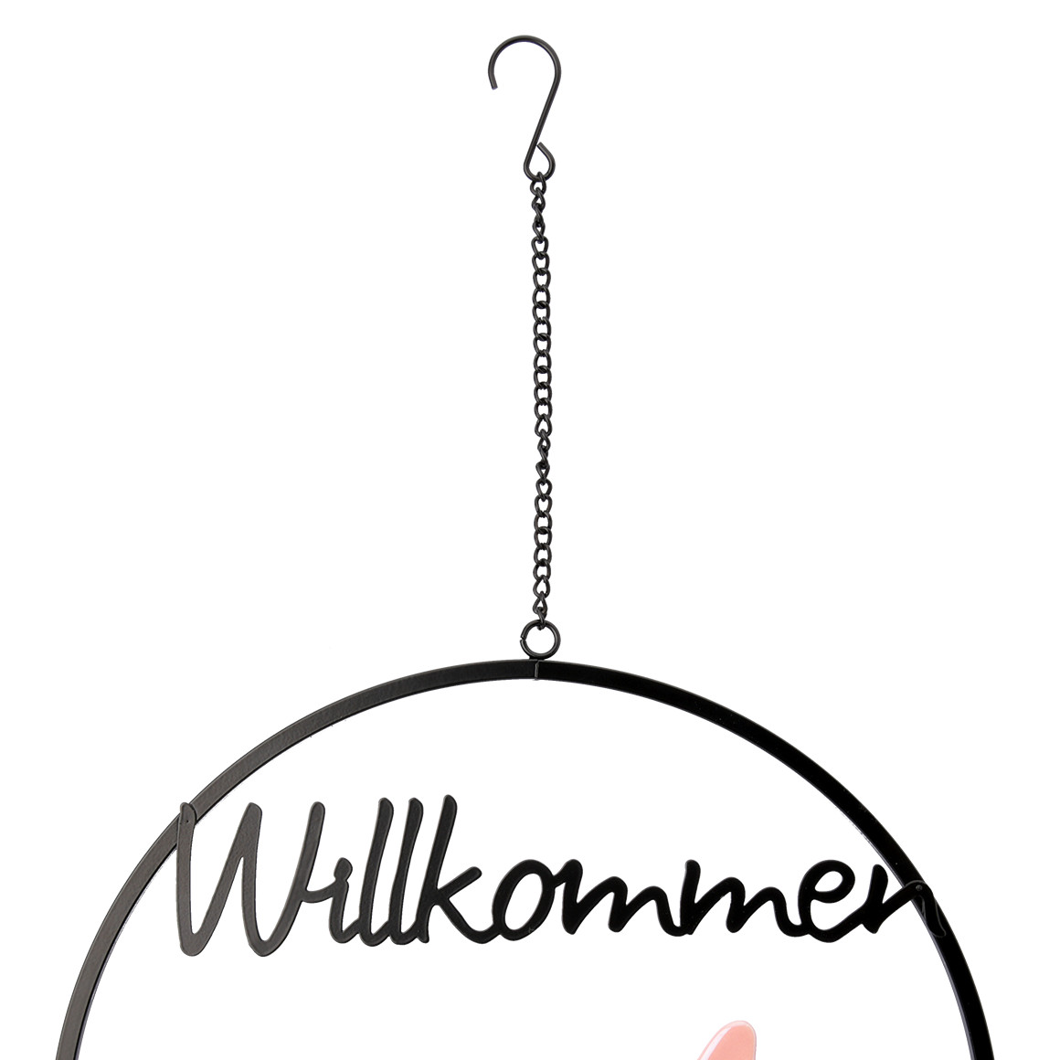 Deko-Hänger Willkommen mit Blumen
