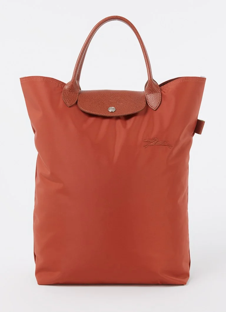 Τσάντα Longchamp Le Pliage Original M με δερμάτινες λεπτομέρειες