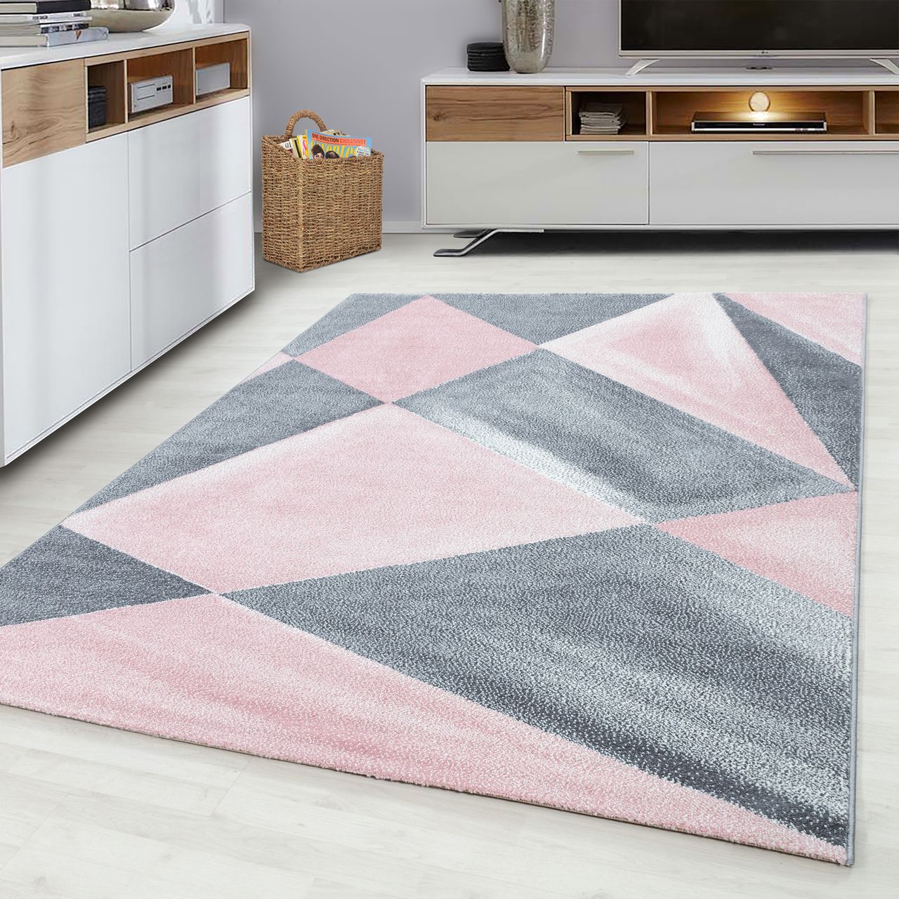 Ayyildiz Teppich, BETA 1130, PINK, 140 x 200 cm