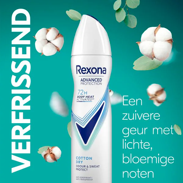 Rexona Women Advanced Protection Cotton Dry Antitranspirant Spray 150ml