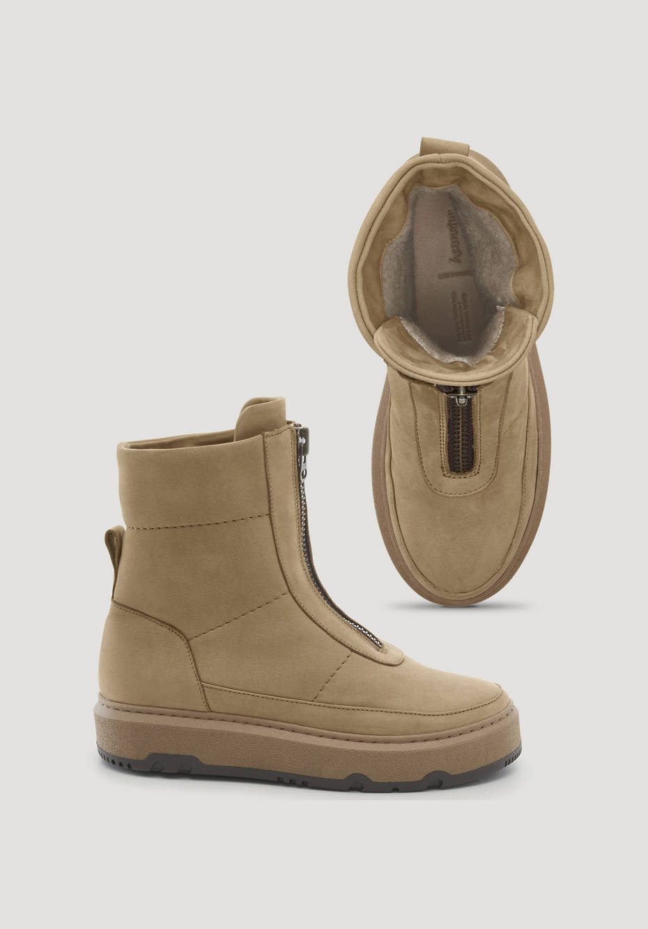 Boots mit Frontzipper