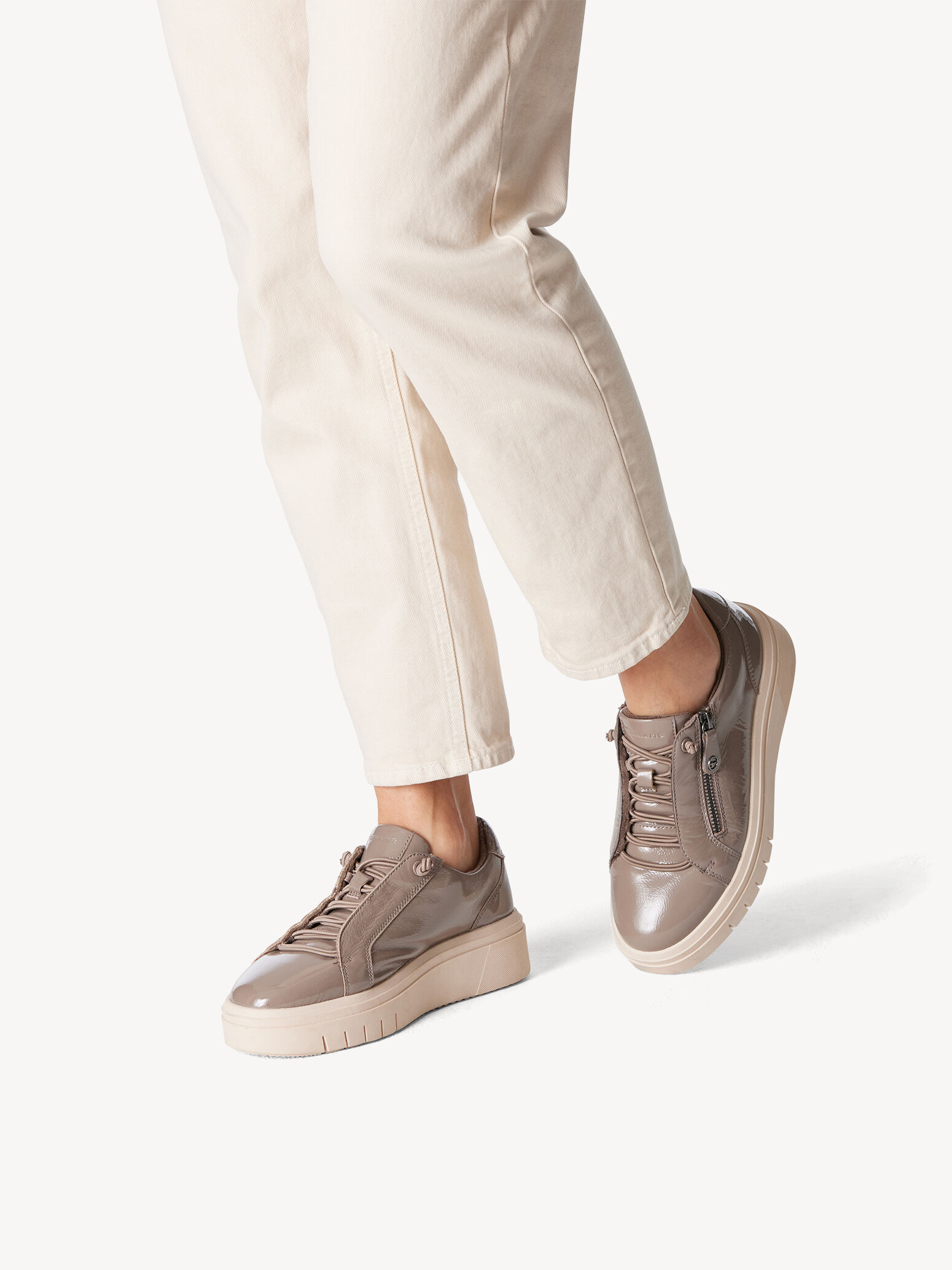Basket en cuir - marron