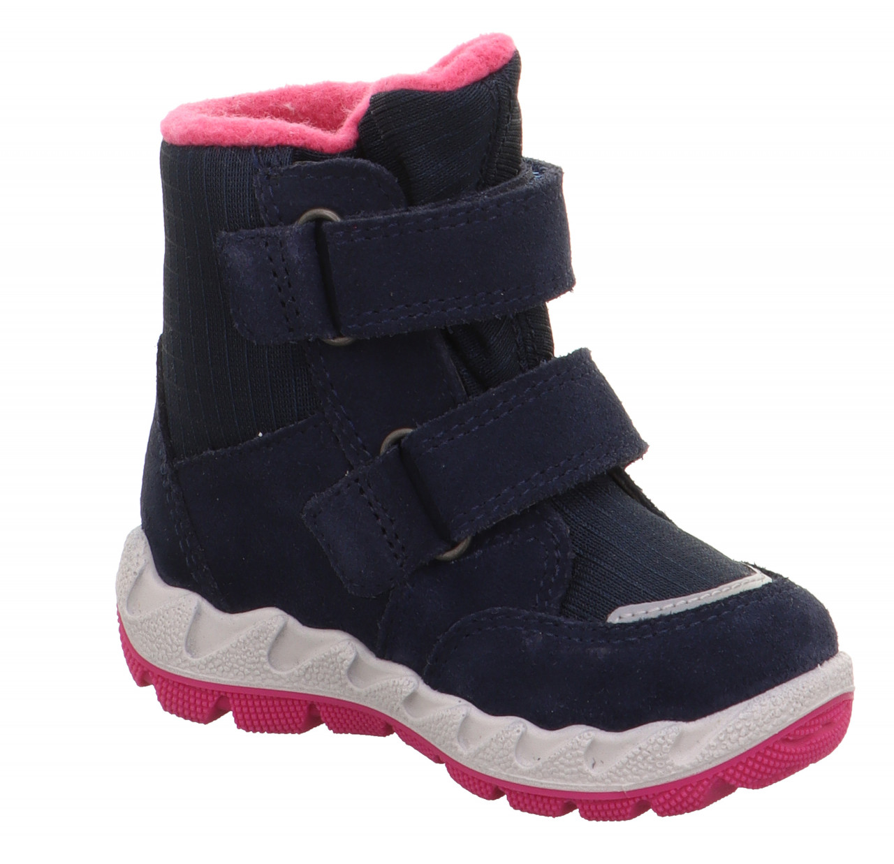 ICEBIRD - Blau/Pink Boots mit Klettverschluss