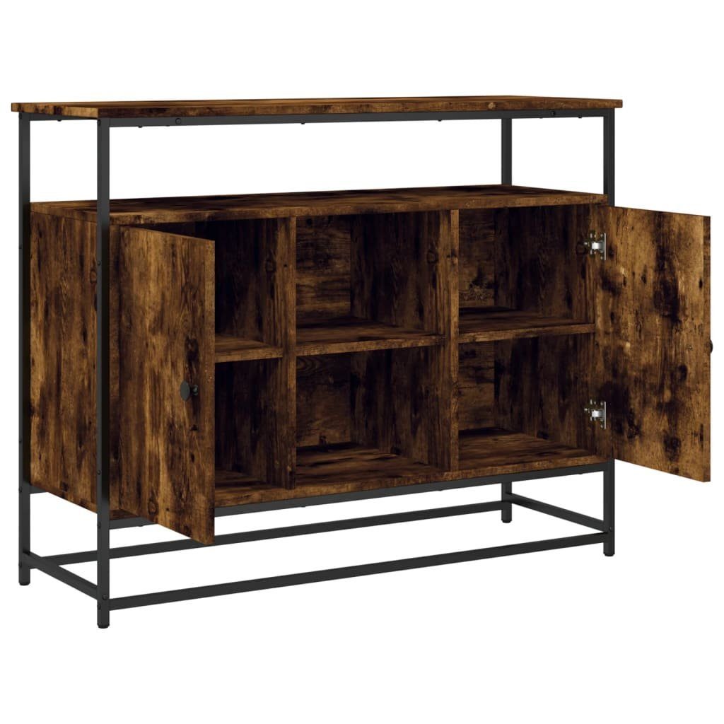 vidaXL Sideboard Sideboard Räuchereiche 100x35x80 cm Holzwerkstoff (1 St)