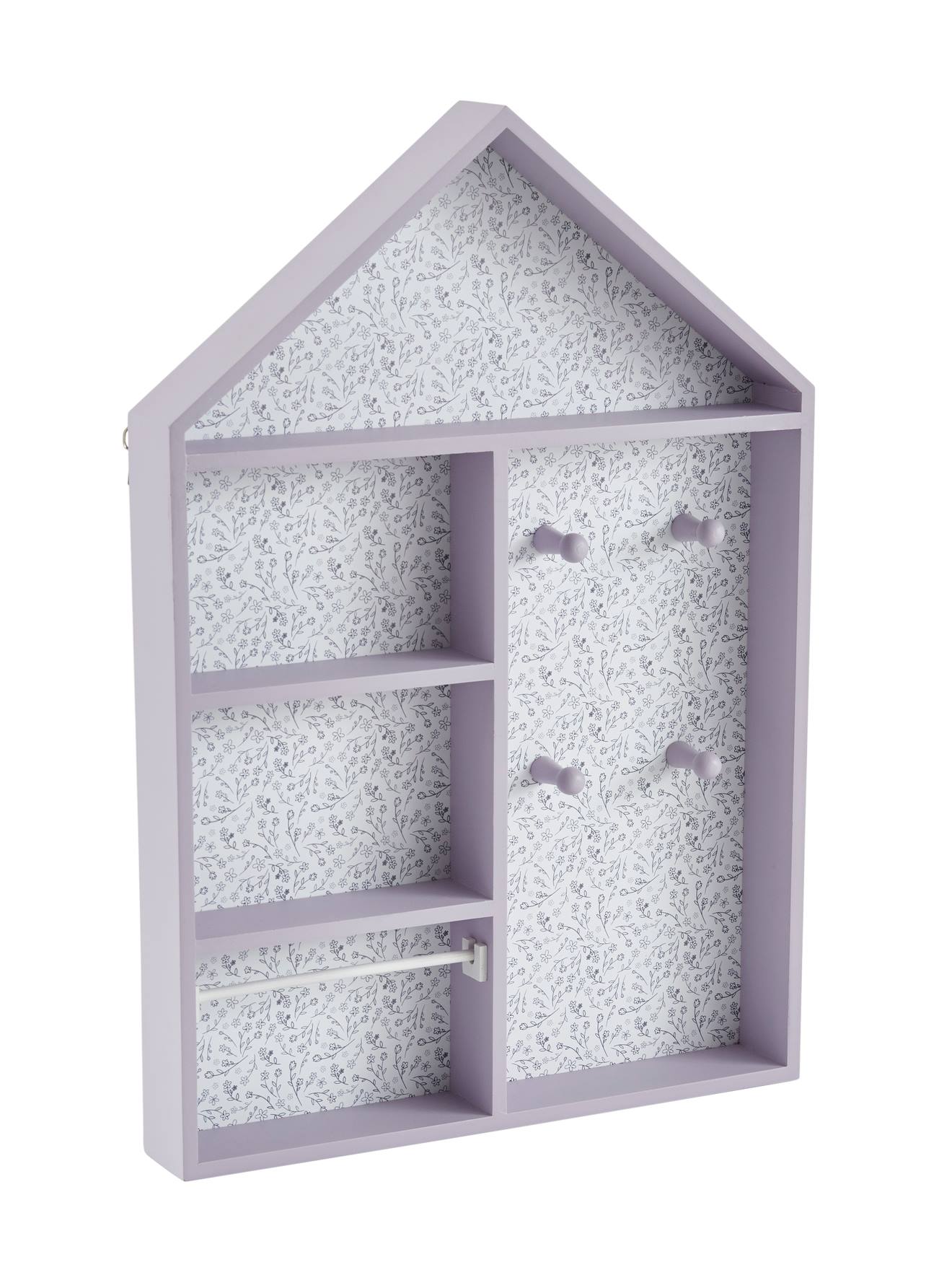Vertbaudet Kinderzimmer Schmuckregal in Hausform MAISON - violett