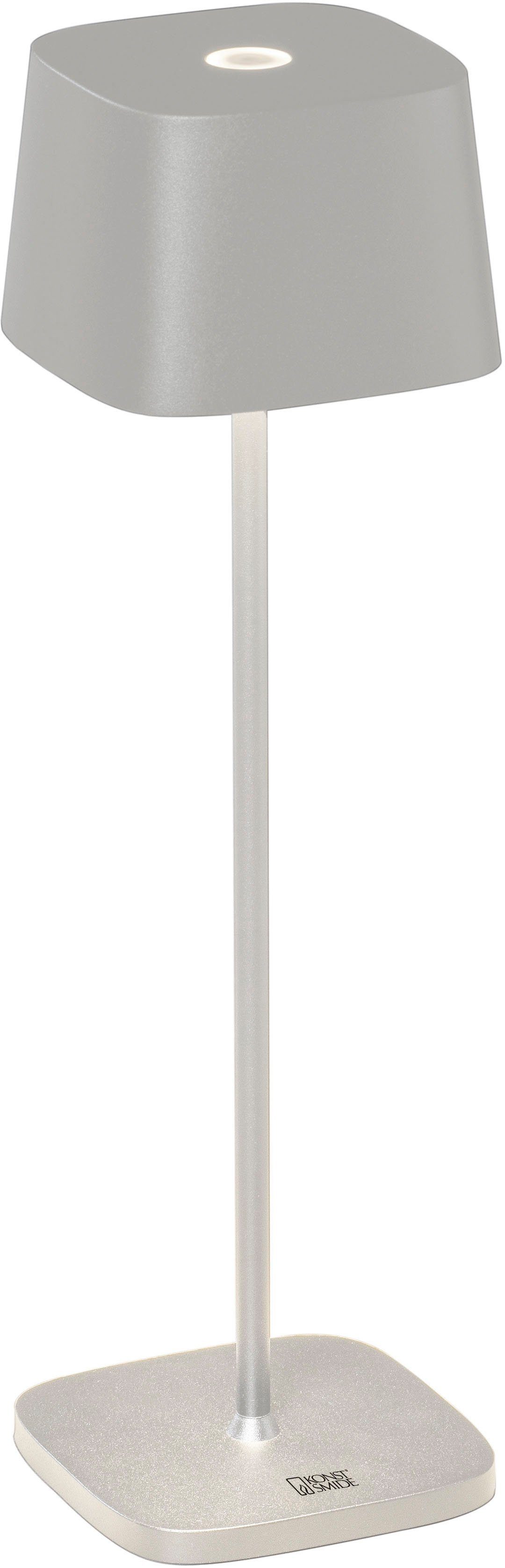 KONSTSMIDE LED Tischleuchte Capri, LED fest integriert, Warmweiß, Capri LED USB-Tischleuchte weiss, Farbtemperatur, dimmbar