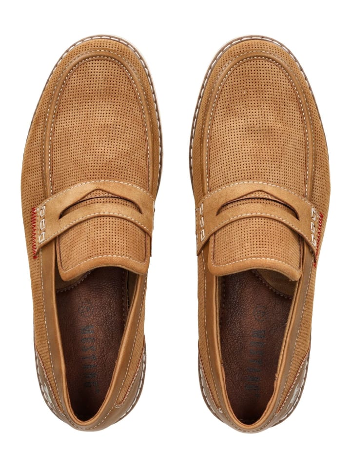 Mustang Slipper in Hellbraun günstig kaufen