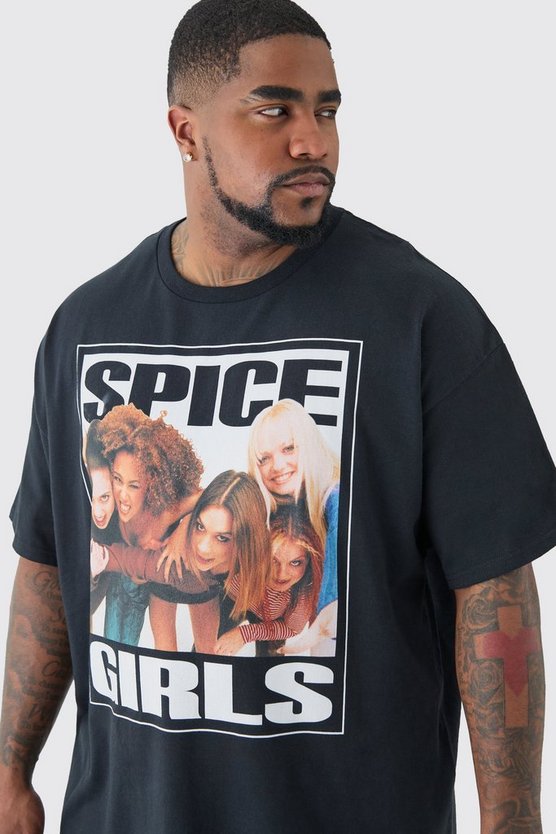 Plus schwarzes Spice Girls T-Shirt
