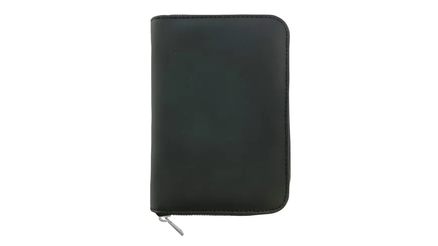 Maniküre Etui mit Reißverschluss, 7-teilig, Schwarz Schwarz