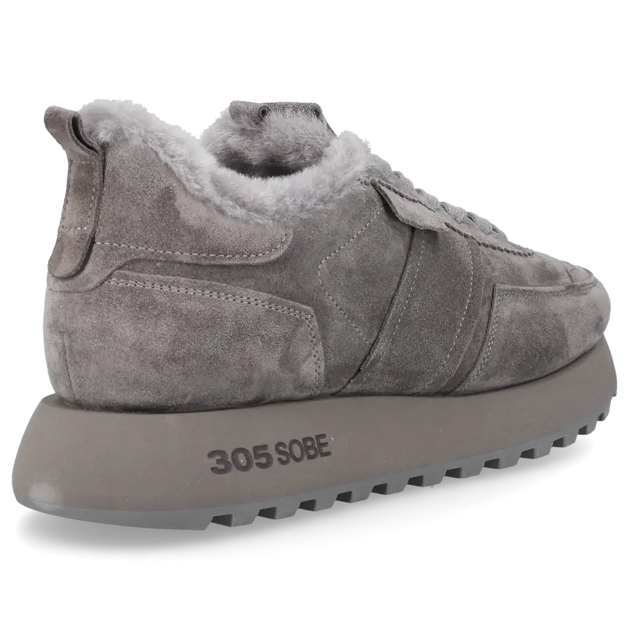 305 SOBE - Sneaker low LAGUNA Veloursleder - grau