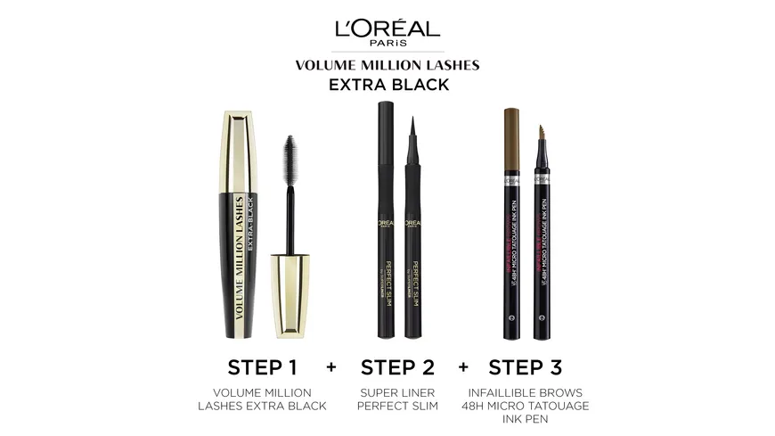 L'ORÉAL PARIS Mascara Volume Collagen 1000 Lashes 9.2 ml Extra Black