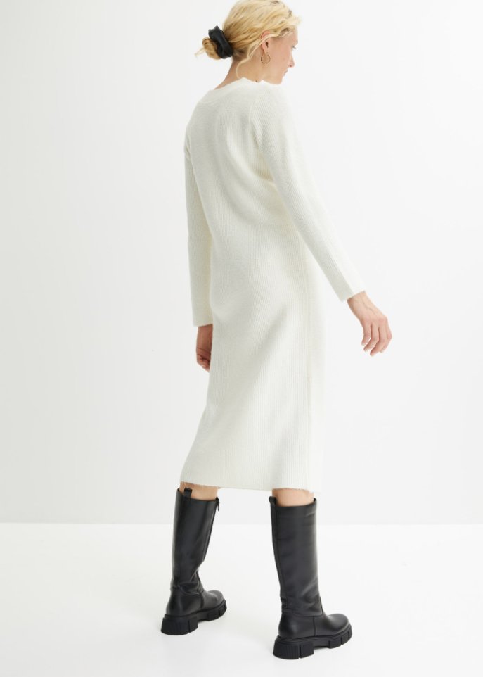 Strickkleid mit Reißverschluss