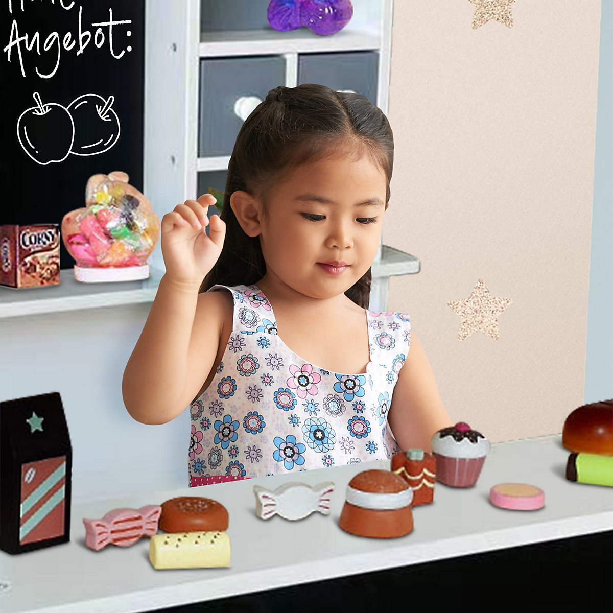 Kaufladen Nicola Holz mit Theke