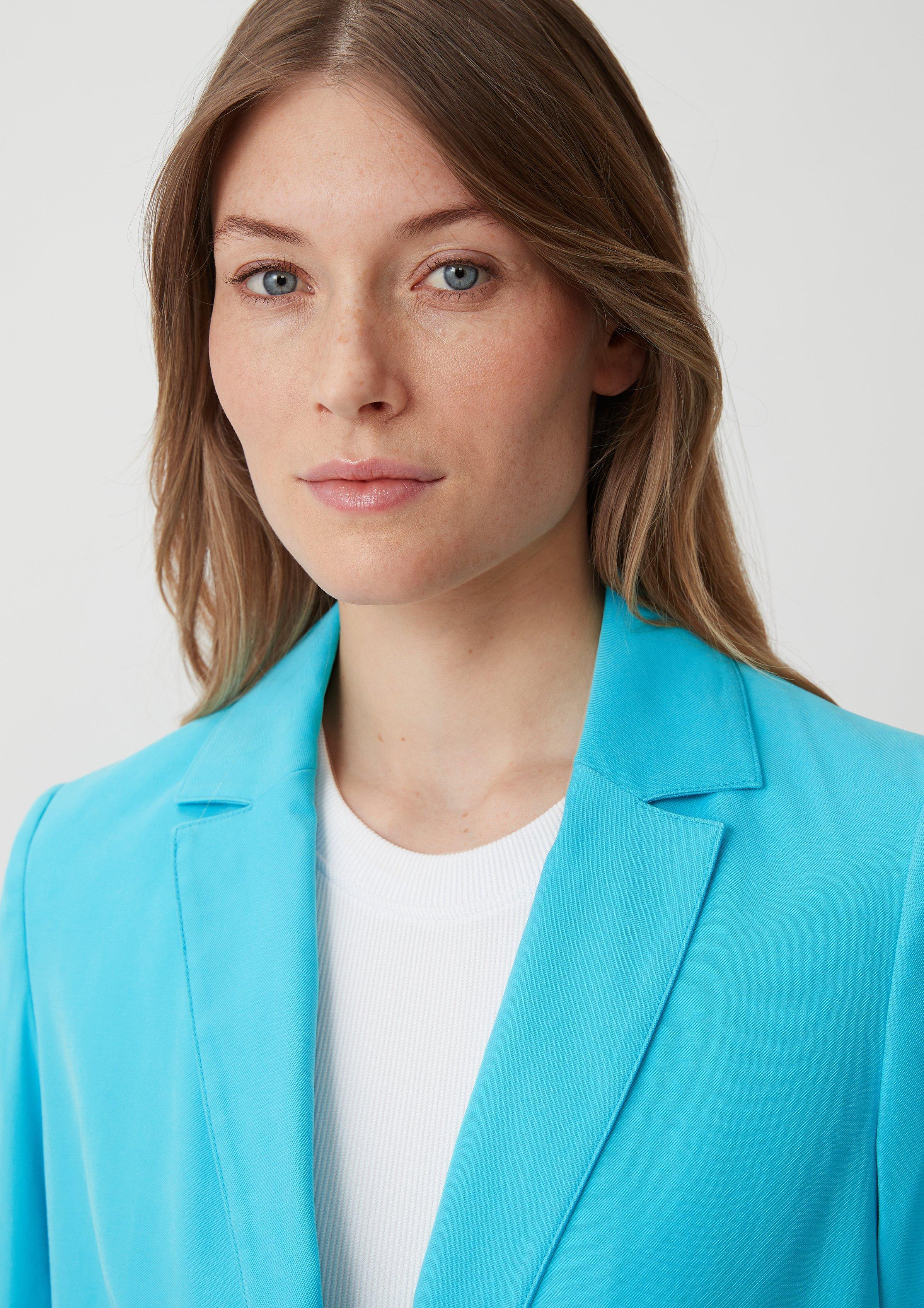 Blazer aus Viskosemix - türkis
