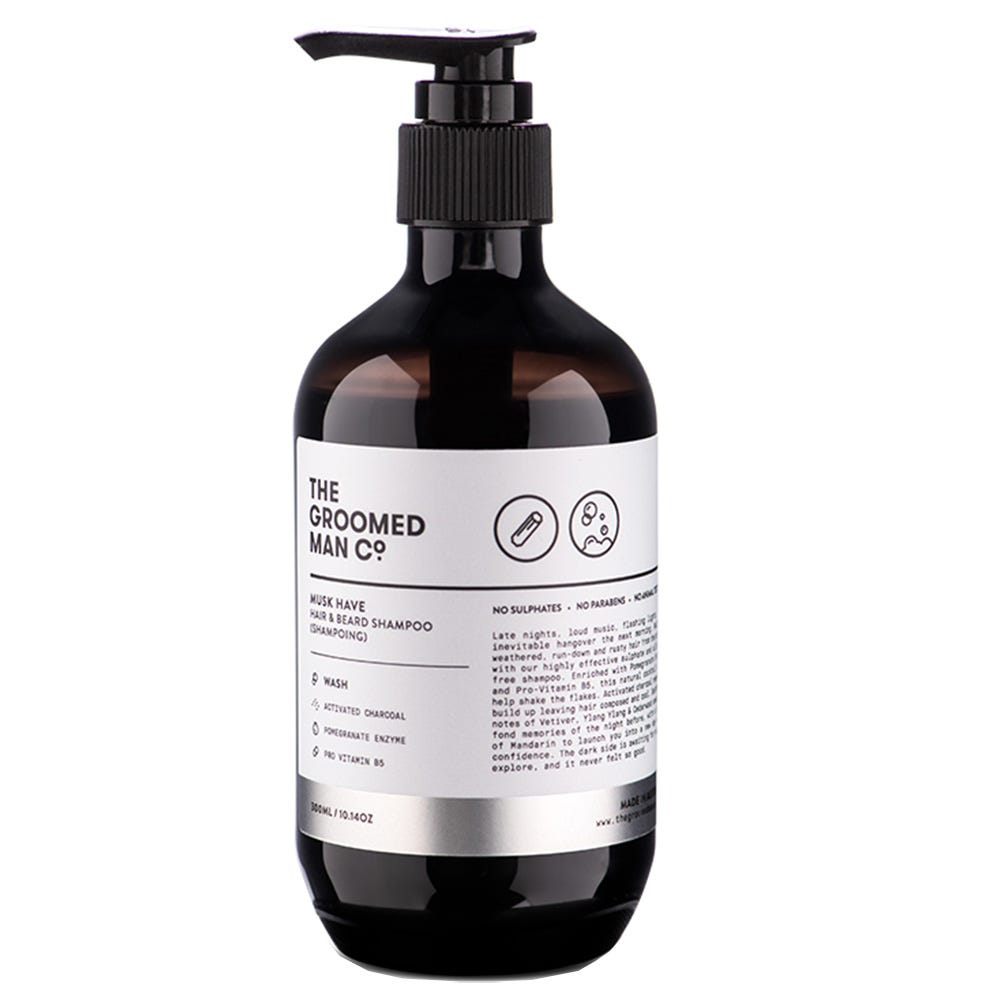 The Groomed Man Mint Hair & Beard Shampoo 300 ml