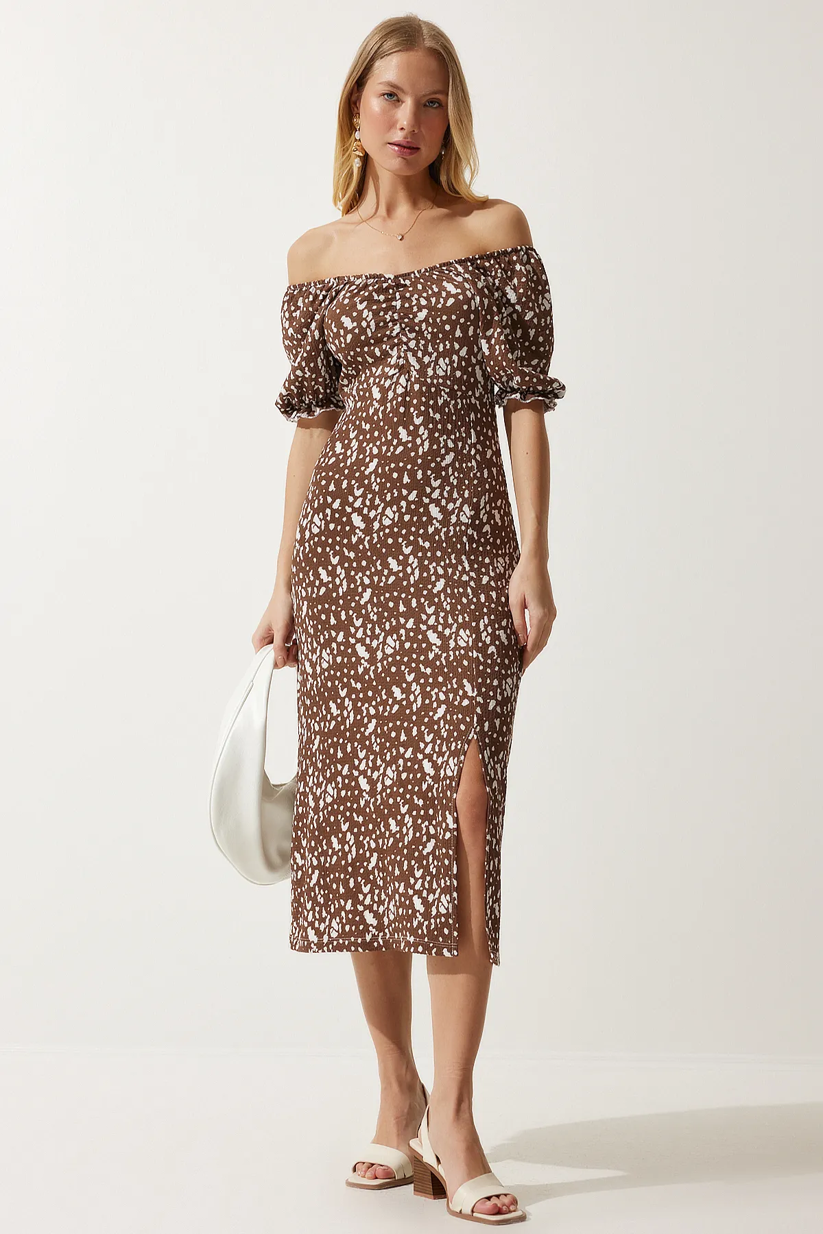 Happiness İstanbul  Kleid - Braun - A-Linie