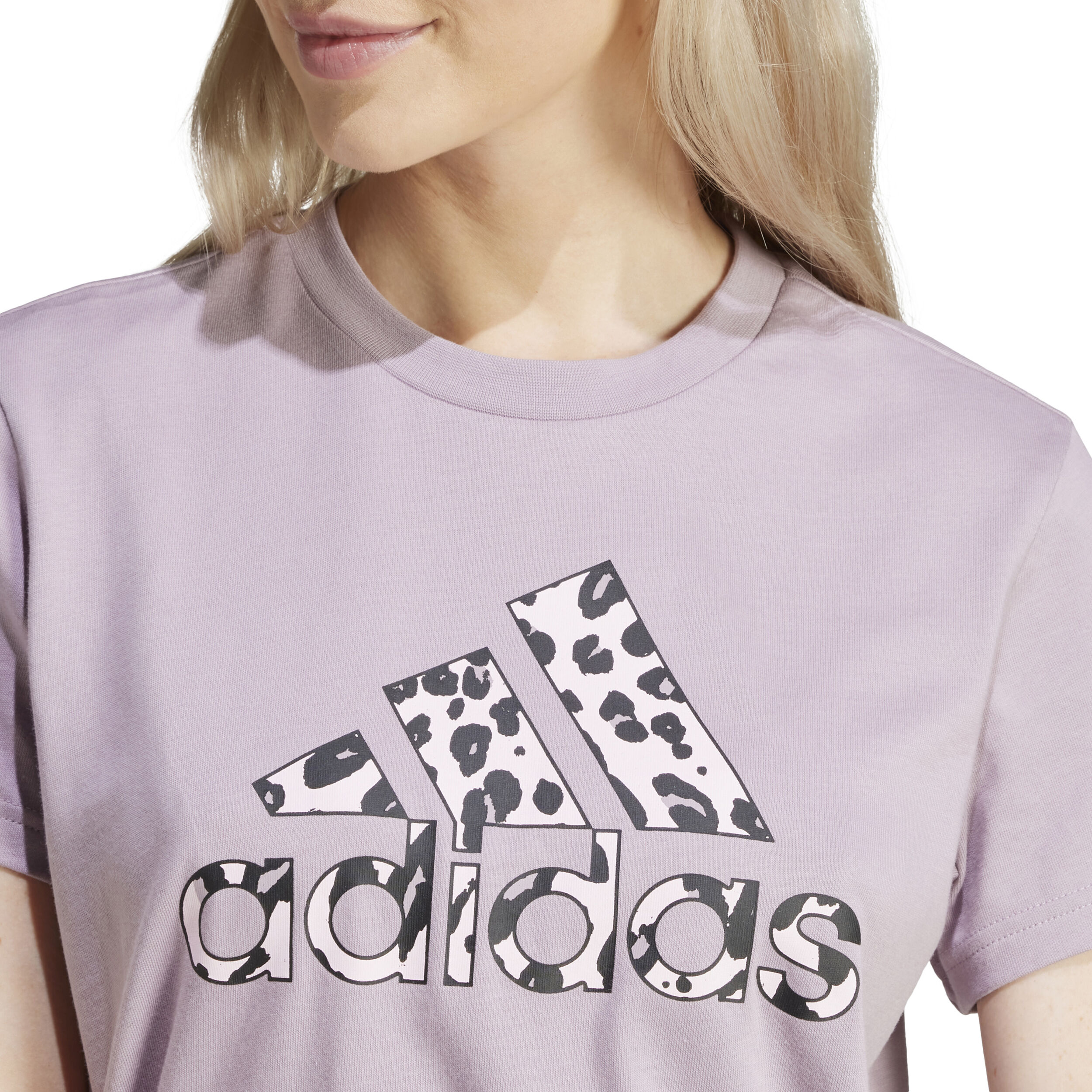 Animal T-Shirt Damen - Flieder, Mehrfarbig