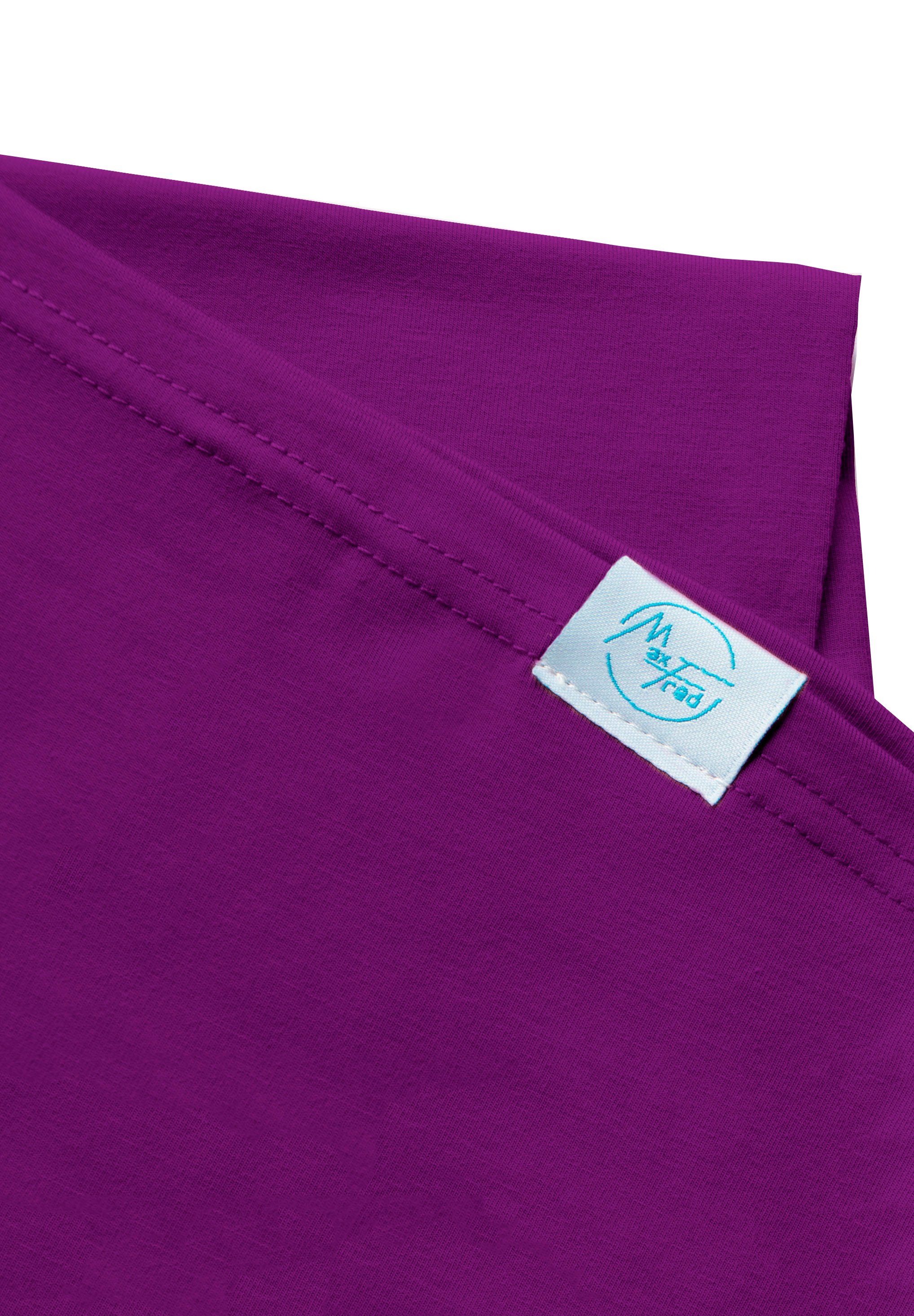 Maxfred Multifunktionstuch Bamboo lila Multifunktionstuch, Elastisch, Nachhaltig, geringe Geruchsaufnahme, Ultraweich