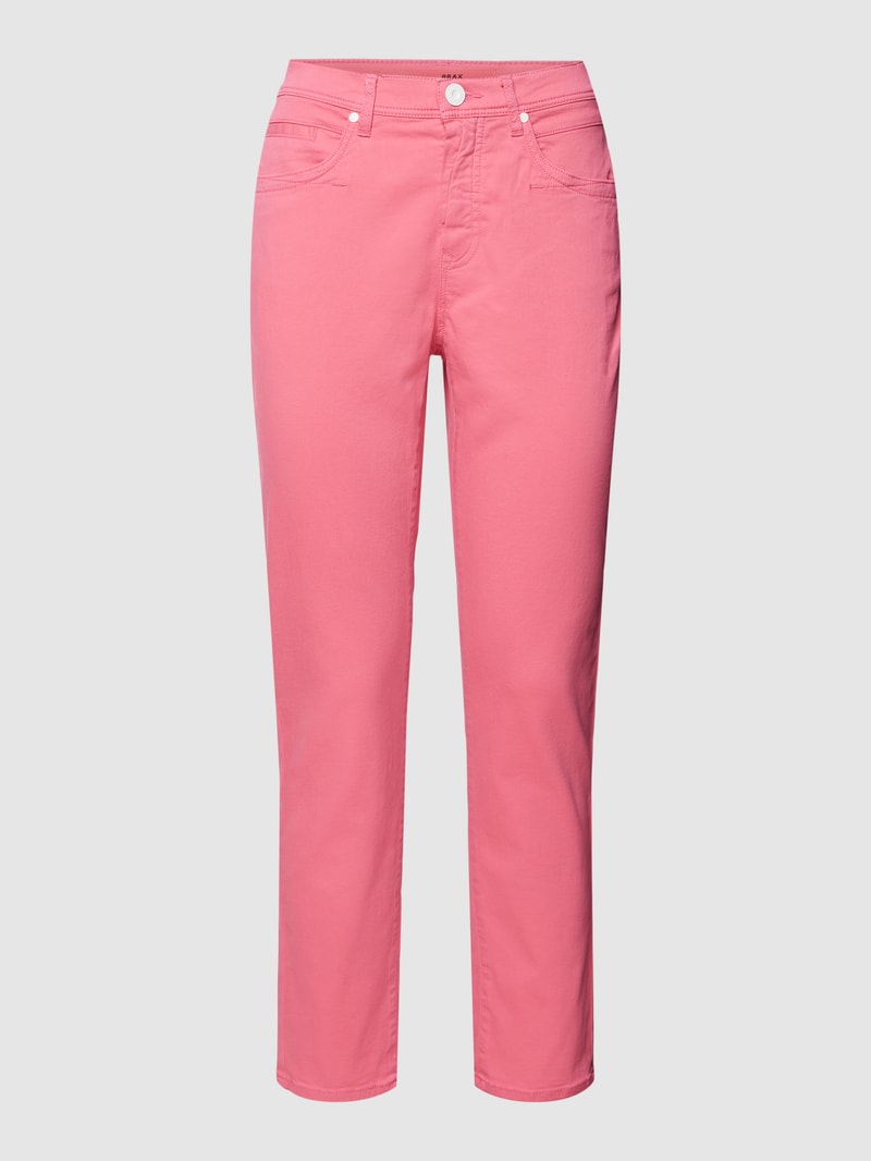 Jeans mit Label-Patch Modell 'Mary' in pink