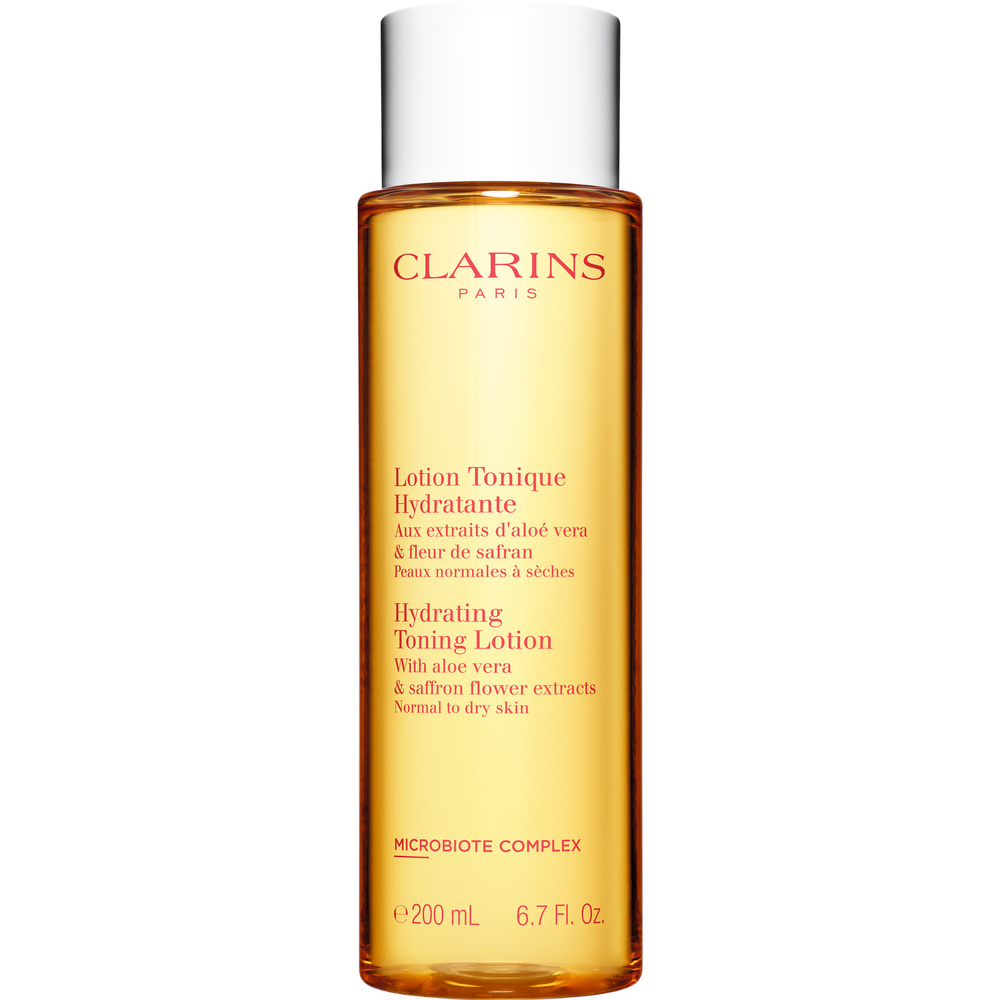 Clarins Lotion Tonique Hydratante  Aux extraitsd'aloé vera & fleur de safran Lotion tonique