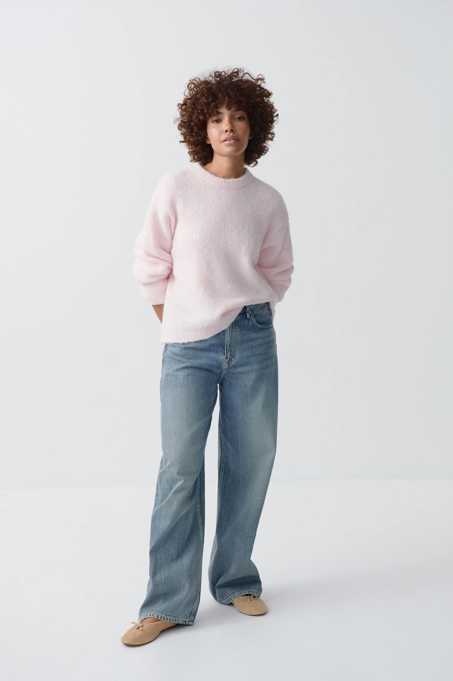 Boxy knitted sweater