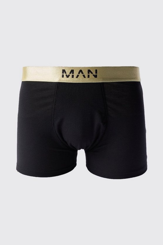 3er-Pack Man-Dash Boxershorts mit goldenem Bund