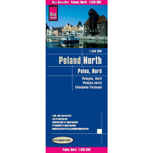 Reise Know-How Landkarte Polen, Nord  1 : 350.000 - Straßenkarte