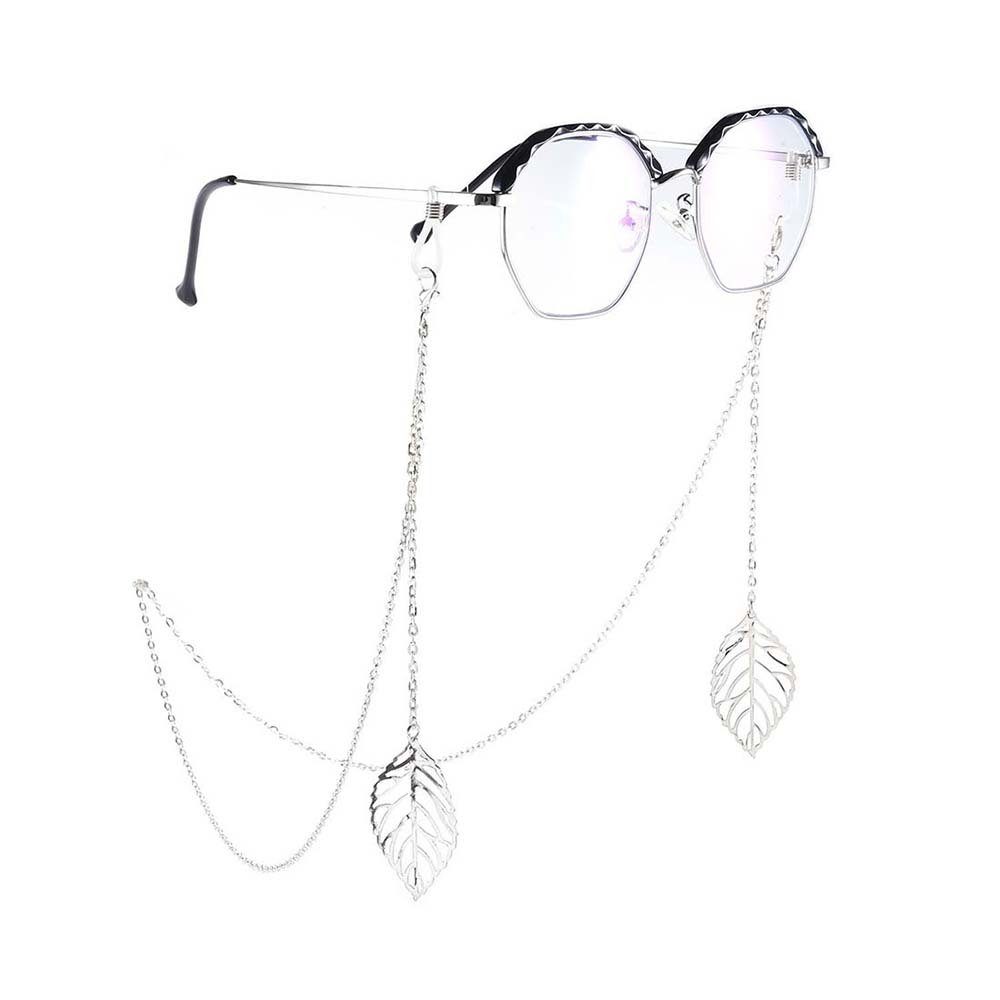 DRSEON Brillenkette Bohemian Ladies Glasses Halskette mit Blatt-Anhänger