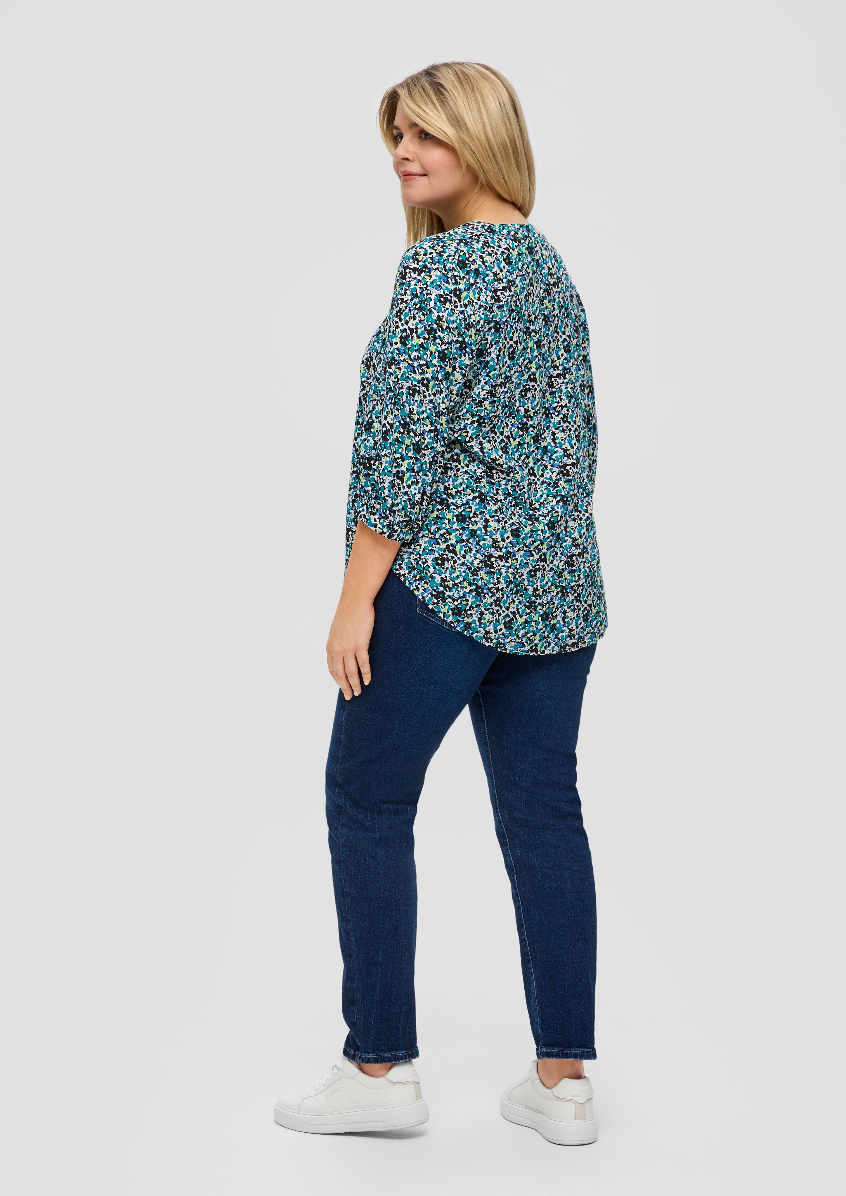 Bluse aus Viskose mit 3/4-Ärmeln  2149217-99A0