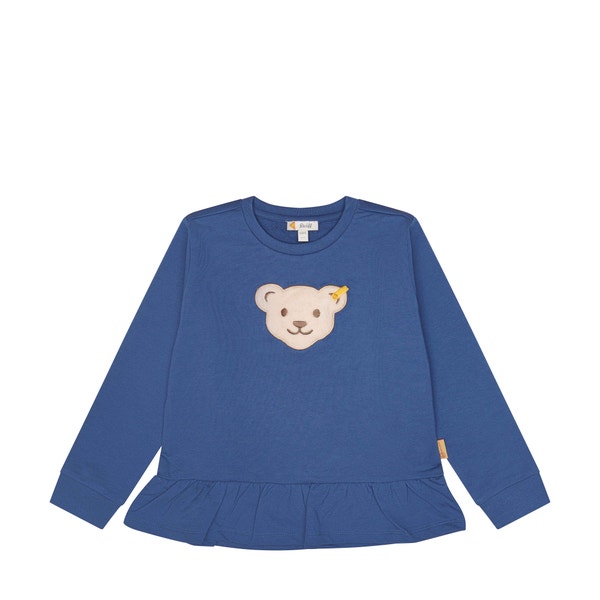 Sweatshirt, mittelblau für Mädchen