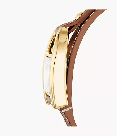 Fossil Uhr Harwell 3-Zeiger-Werk Leder mittelbraun