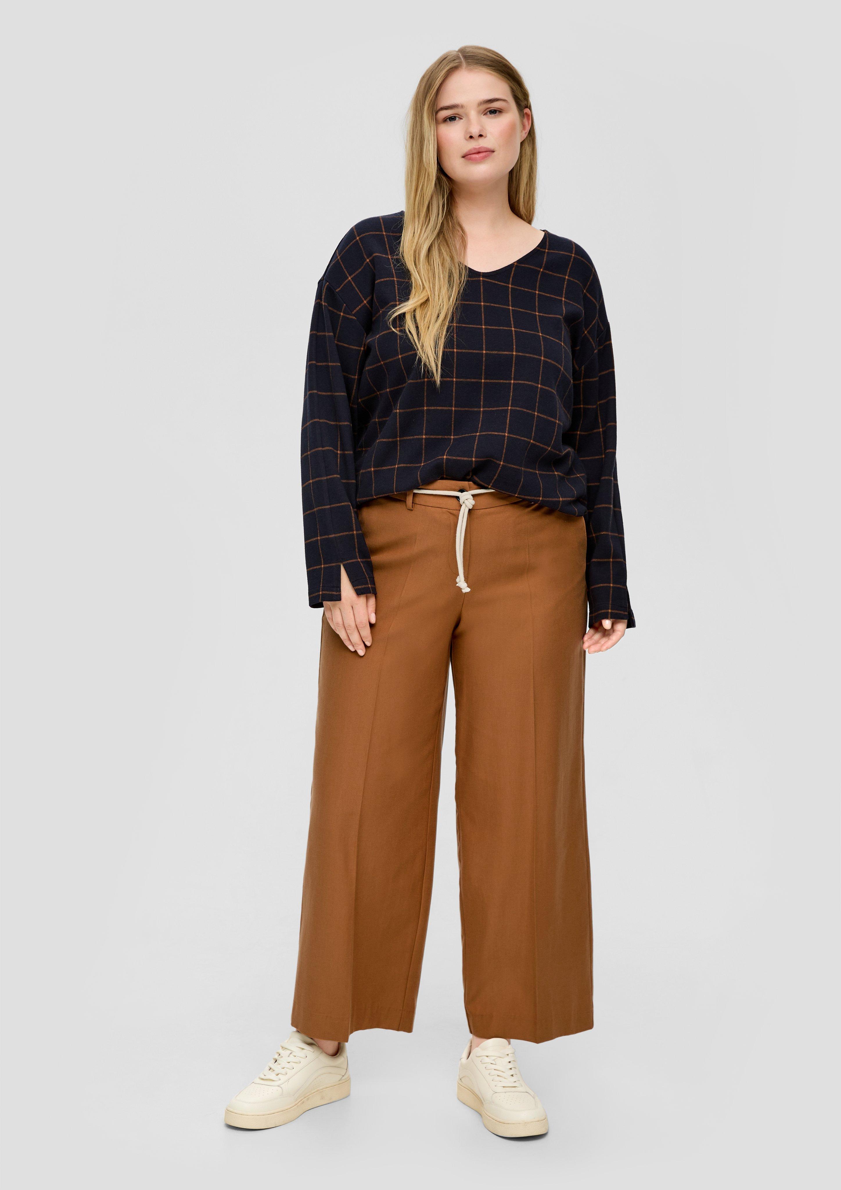 Regular: Twill-Hose aus Viskosemix  2136820-8755