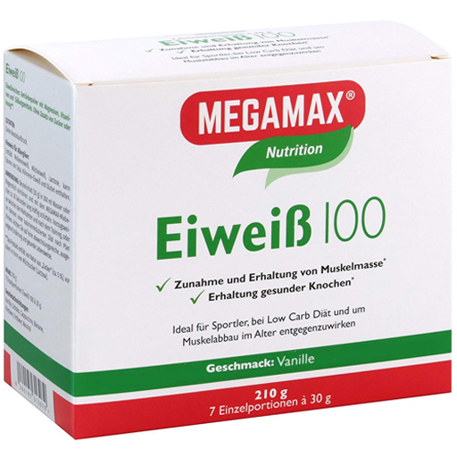 EIWEISS 100 Vanille Megamax Pulver  7X30 g  Pulver