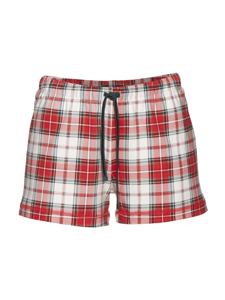 LASCANA Schlafshorts in rot günstig kaufen