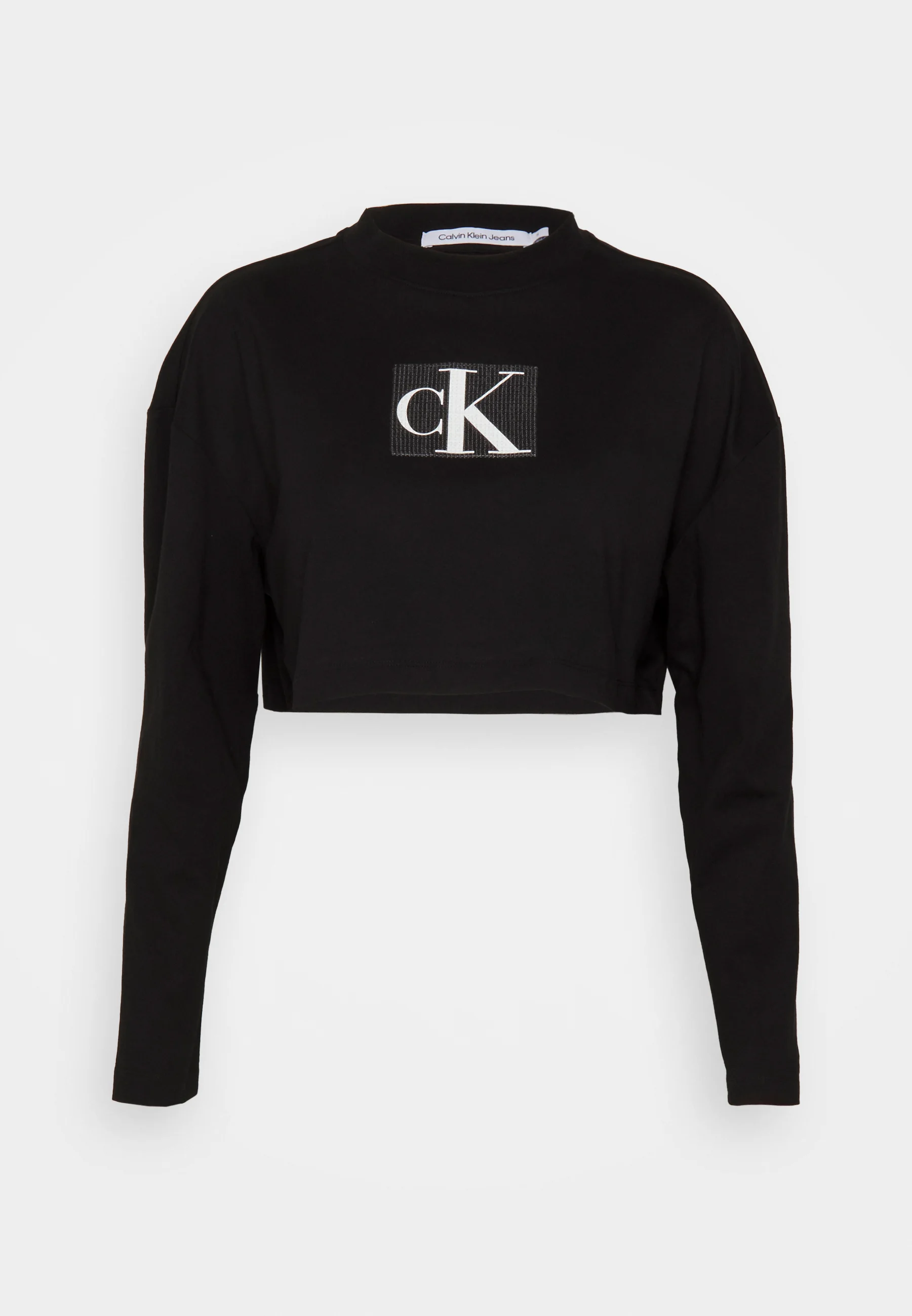 Sudadera corta de manga larga con lentejuelas de Calvin Klein Jeans