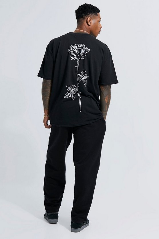 T-Shirt mit Rosen-Print